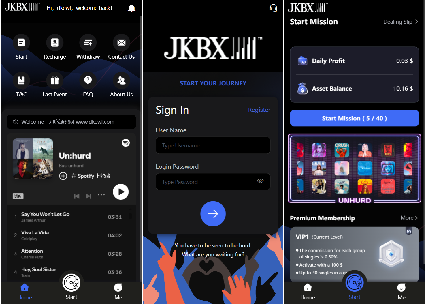 JKBX海外音乐抢单系统源码 Thinkphp框架 附教程-蓝盒资源网